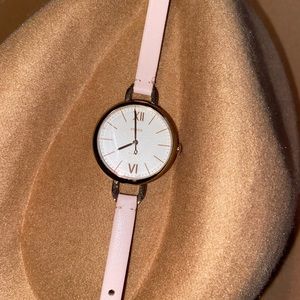 Pink fossil watch